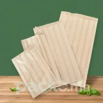 Sachets en papier kraft à rayures (Brun/Naturel) - 1kg / colis - Image 4