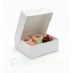 Boîte Pâtisserie Blanche 23x23 cm - Carrée Haute Qualité (Modèle BL N 23) - Image 2