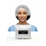 Charlotte Jetable TNT Blanche (100 Pièces) - Calot Chirurgical Non-Tissé Hygiène Professionnelle - Image 2