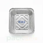 Barquette Alimentaire Carrée en Aluminium Jetable - Modèle 8342 - Image 2