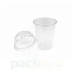 50 Gobelets en Plastique PET Transparent avec Couvercle Dôme | Tasses pour Boissons Froides & Smoothies - Image 2