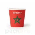 Lot de 50 Gobelets Carton Rouges 4 oz Spécial MOROCCO