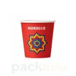 Gobelet en Carton Marocain Rouge Motif Zellige