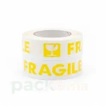 Ruban Adhésif FRAGILE Jaune Blanc