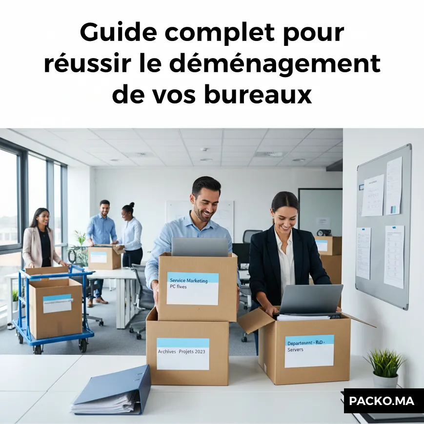 Guide complet pour réussir le déménagement de vos bureaux