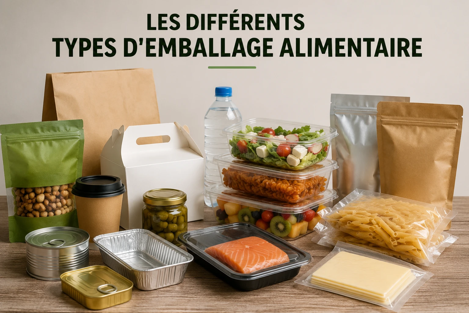 Les différents types d'emballage alimentaire