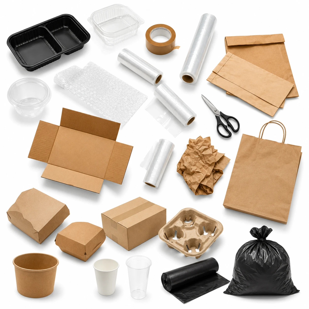 Solutions d'emballage professionnel au Maroc : barquettes, cartons, gobelets et sachets