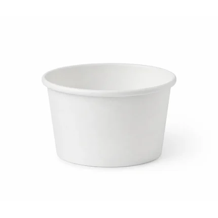 Pot à glace blanc en carton 1bol