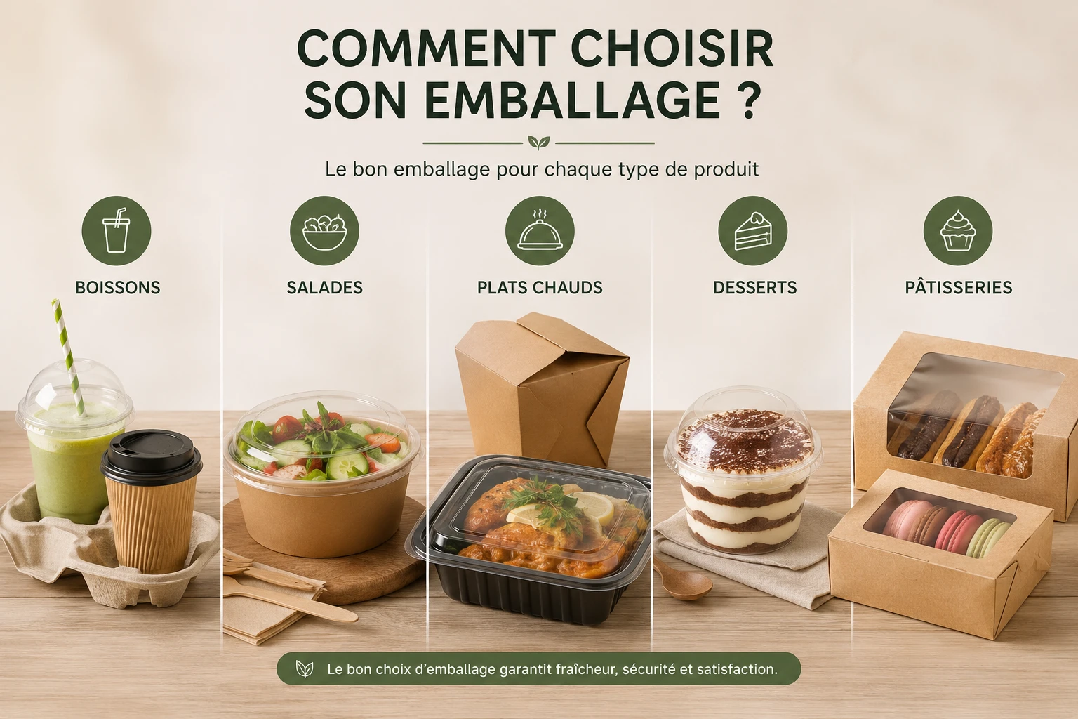 Critères de choix d'un emballage alimentaire professionnel