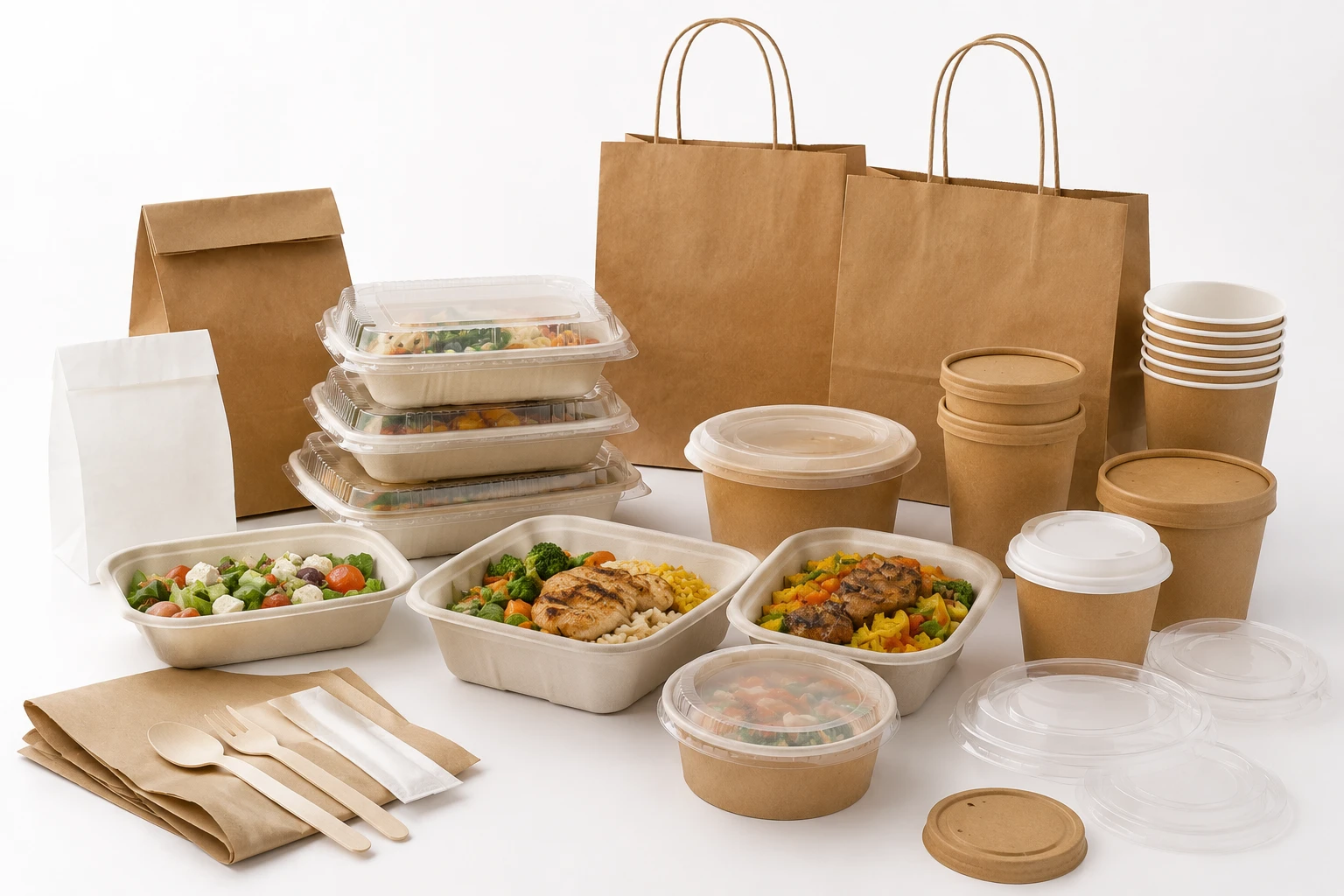 Emballage pour restaurant et plats préparés